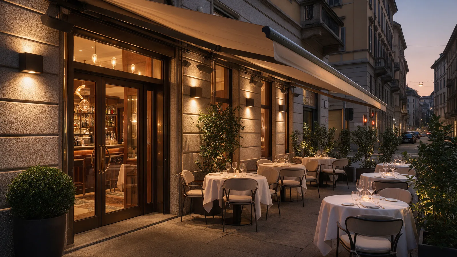 Terrazza al tramonto